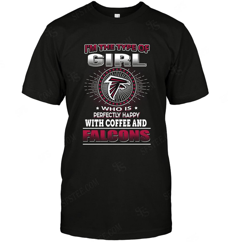 Nfl Atlanta Falcons Girl Loves Coffee Sweater Size Up To 5xl