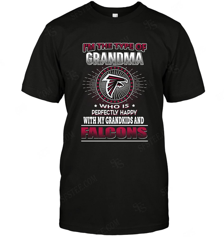 Nfl Atlanta Falcons Grandma Loves Grandkids Plus Size Up To 5xl