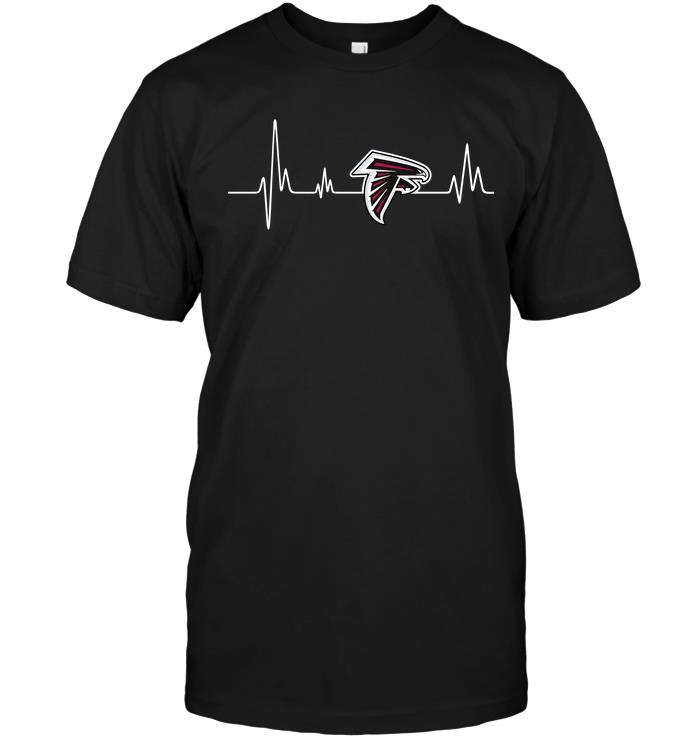 Nfl Atlanta Falcons Heartbeat Tshirt Plus Size Up To 5xl