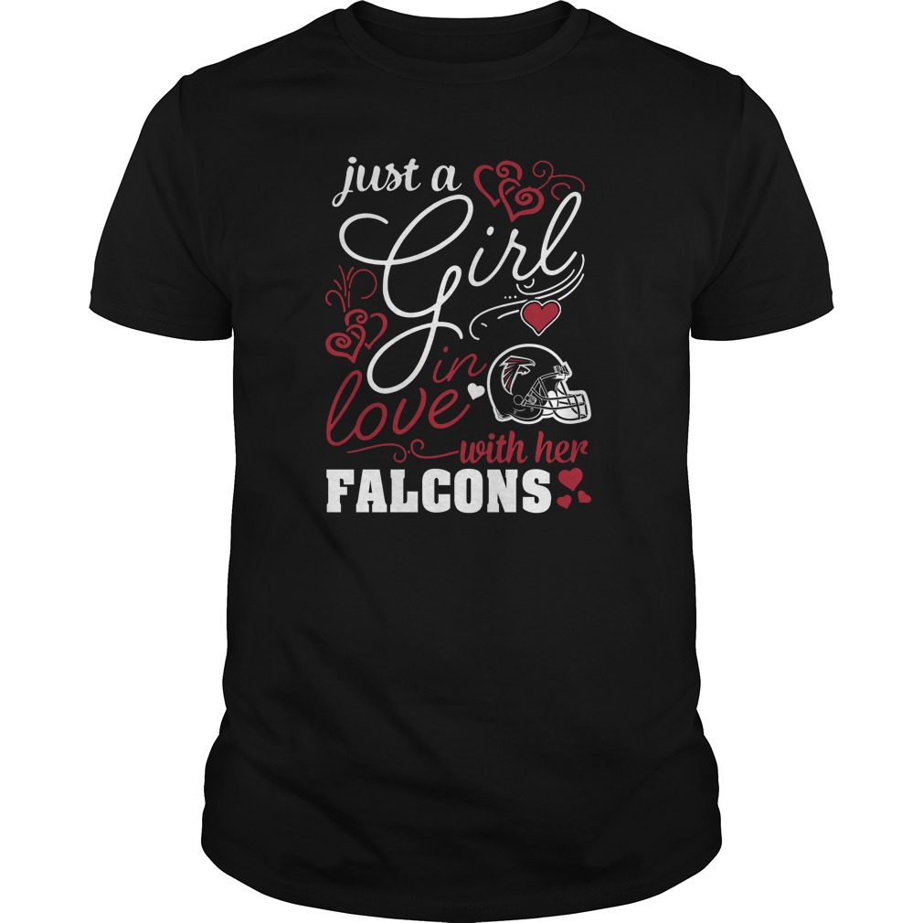 Nfl Atlanta Falcons Just A Girl In Love With Her Atlanta Falcons Tank Top Plus Size Up To 5xl