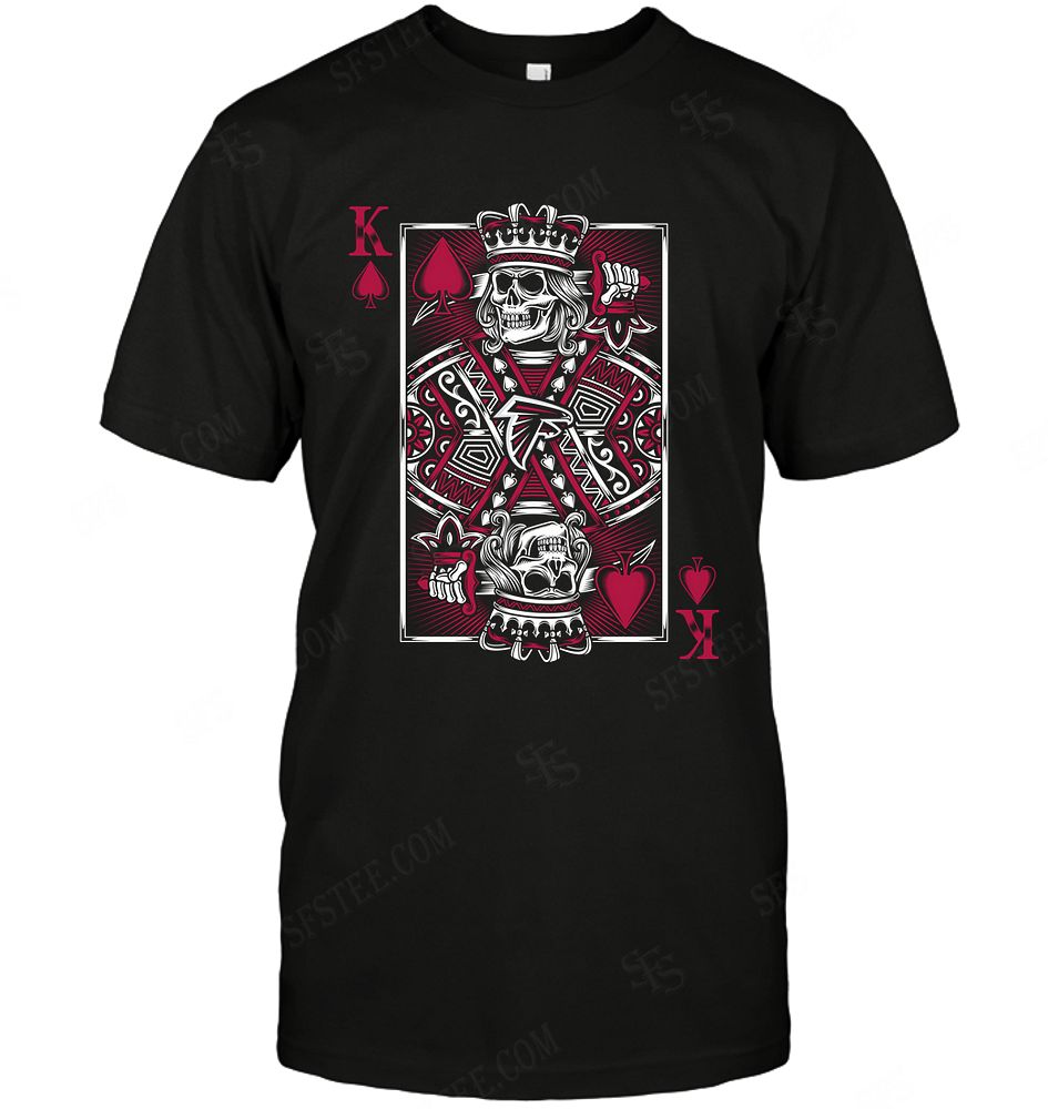 Nfl Atlanta Falcons King Card Poker Tshirt Size Up To 5xl