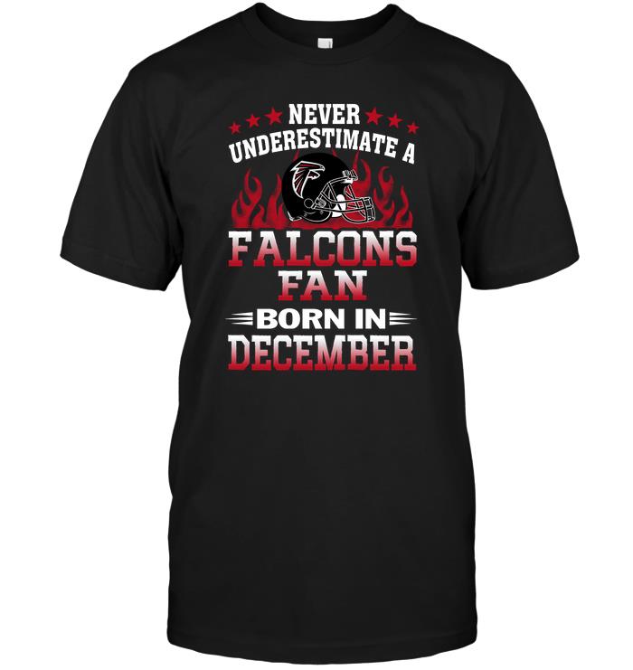 Nfl Atlanta Falcons Never Underestimate A Falcons Fan Born In December Tank Top Plus Size Up To 5xl