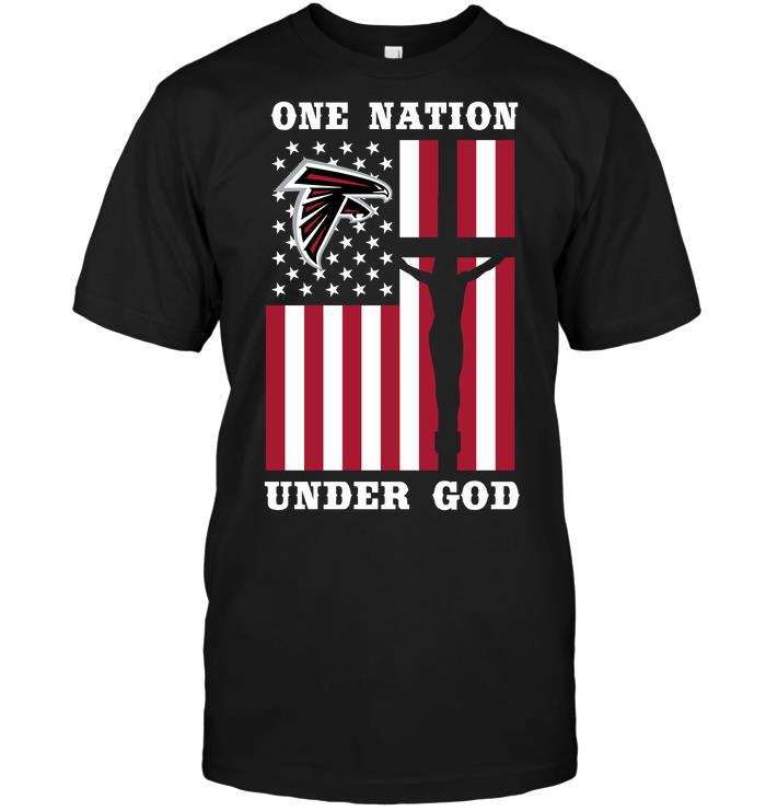 Nfl Atlanta Falcons – One Nation Under God Hoodie Plus Size Up To 5xl