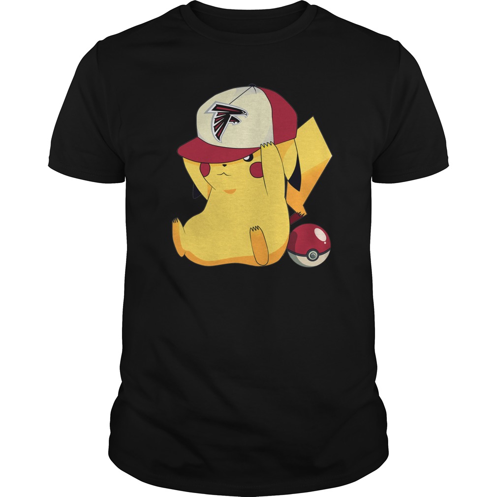 Nfl Atlanta Falcons Pikachu Pokemon Long Sleeve Plus Size Up To 5xl