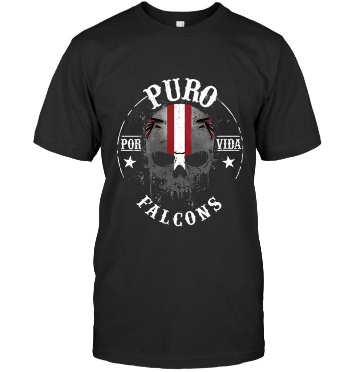 Nfl Atlanta Falcons Puro Atlanta Falcons Por Vida Fan Shirt Shirt Size Up To 5xl