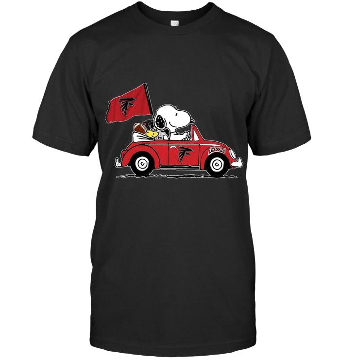 Nfl Atlanta Falcons Snoopy Drives Atlanta Falcons Beetle Car Fan T Shirt Tank Top Size Up To 5xl