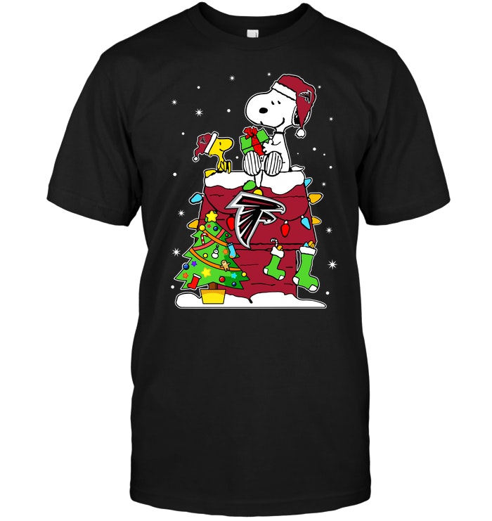 Nfl Atlanta Falcons Snoopy Woodstock Christmas Shirt Size Up To 5xl