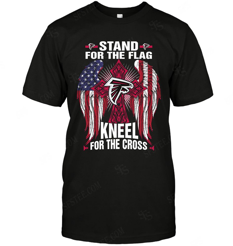 Nfl Atlanta Falcons Stand For The Flag Knee For The Cross Hoodie Size Up To 5xl