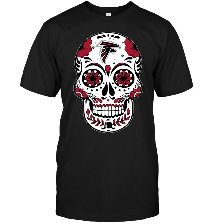 Nfl Atlanta Falcons Sugar Skull Long Sleeve Plus Size Up To 5xl