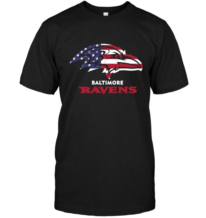 Nfl Baltimore Ravens 4th July Independence Day American Flag Shirt Tshirt Size Up To 5xl