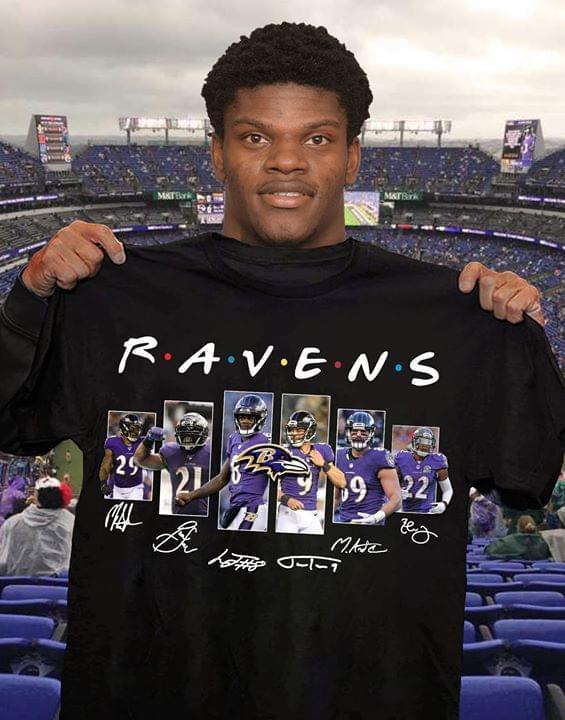 Nfl Baltimore Ravens All Players Signatures For Ravens Fan T Shirt Hoodie Plus Size Up To 5xl