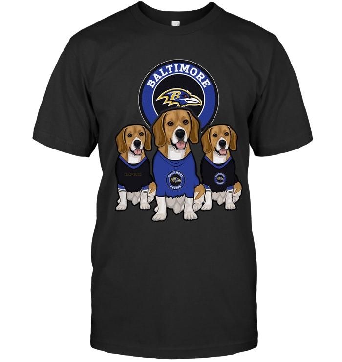 Nfl Baltimore Ravens Beagles Fan Shirt Size Up To 5xl