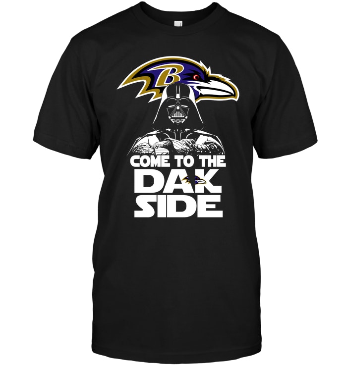 Nfl Baltimore Ravens Come To The Dak Side Dark Vader Size Up To 5xl