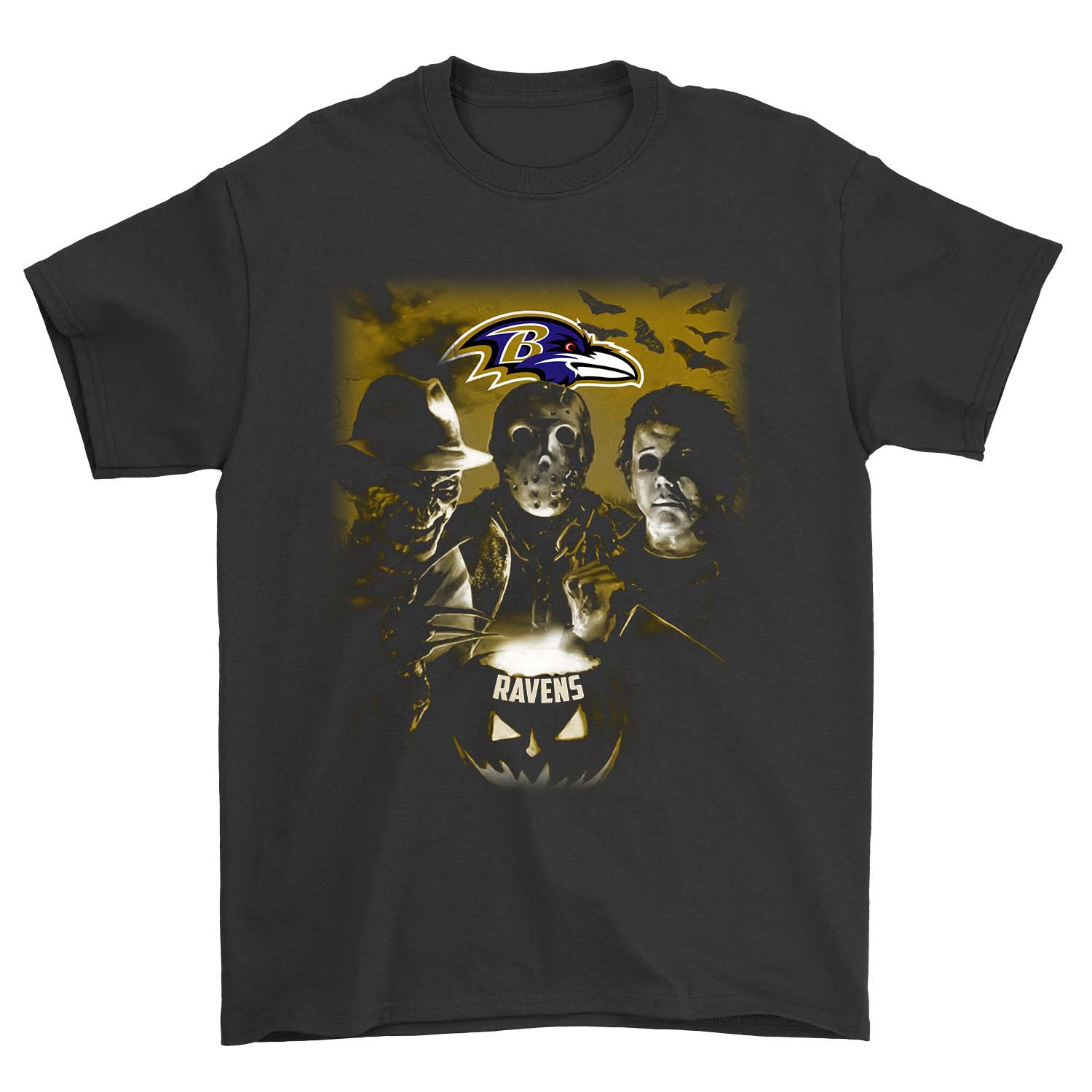 Nfl Baltimore Ravens Freddy-michael-jason Baltimore Ravens Size Up To 5xl