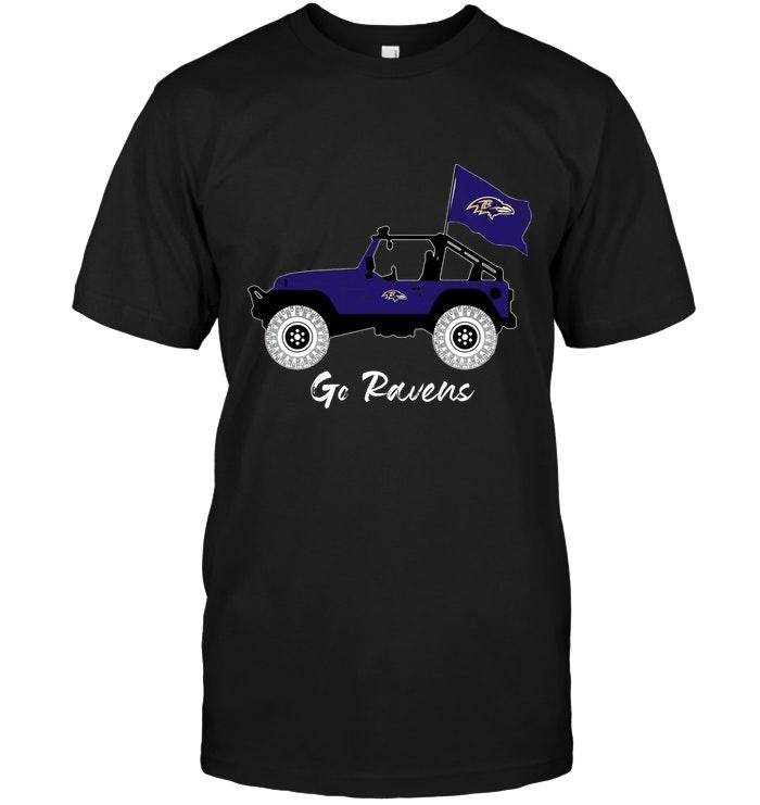 Nfl Baltimore Ravens Go Baltimore Ravens Jeep Shirt Sweater Plus Size Up To 5xl