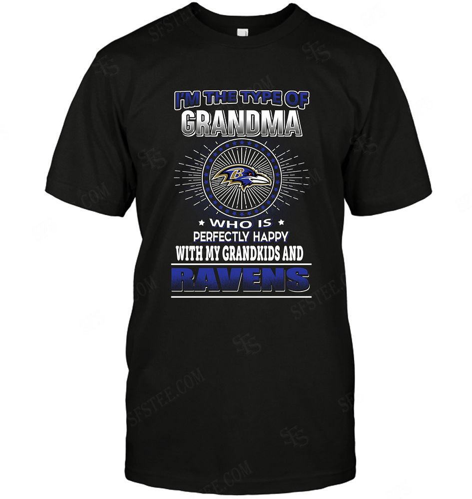 Nfl Baltimore Ravens Grandma Loves Grandkids Tank Top Plus Size Up To 5xl