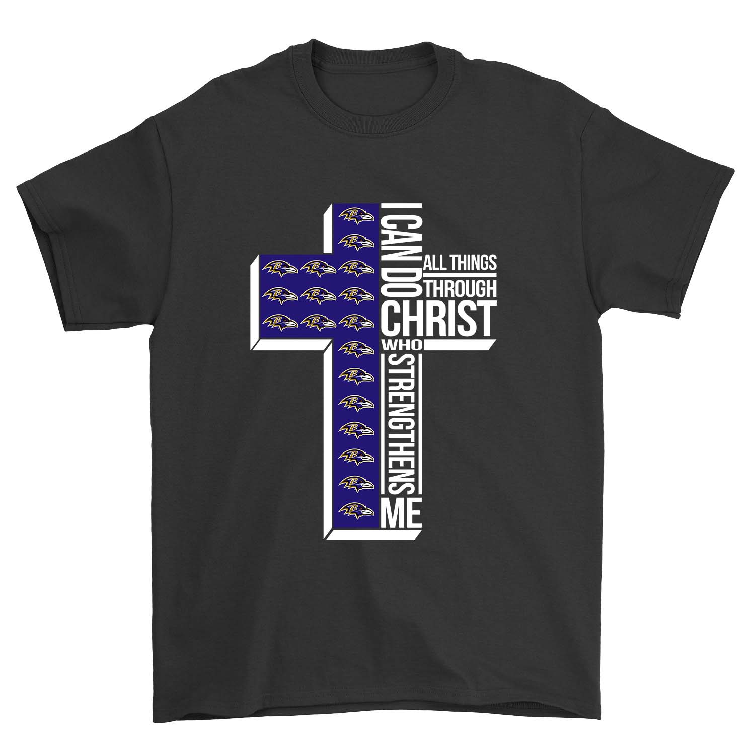 Nfl Baltimore Ravens I Can Do All Things Through Christ Who Strengthens Me Baltimore Ravens Tank Top Size Up To 5xl