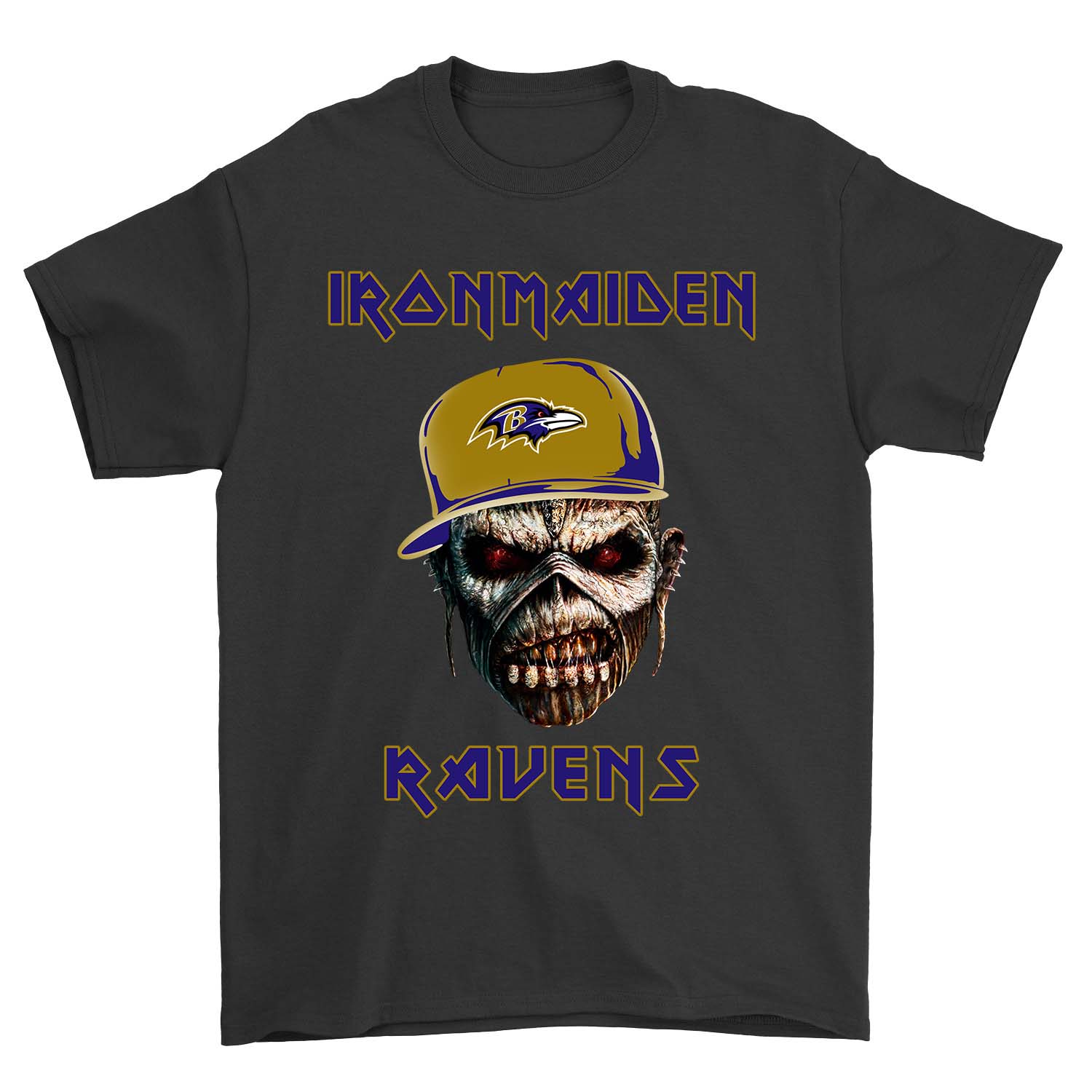 Nfl Baltimore Ravens Ironmaiden Baltimore Ravens Plus Size Up To 5xl