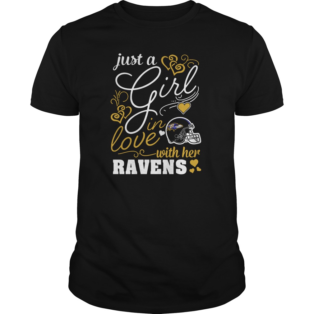 Nfl Baltimore Ravens Just A Girl In Love With Her Baltimore Ravens Sweater Size Up To 5xl