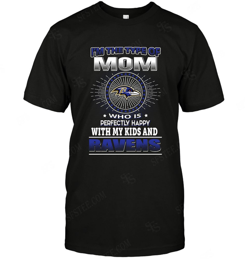 Nfl Baltimore Ravens Mom Loves Kids Shirt Plus Size Up To 5xl