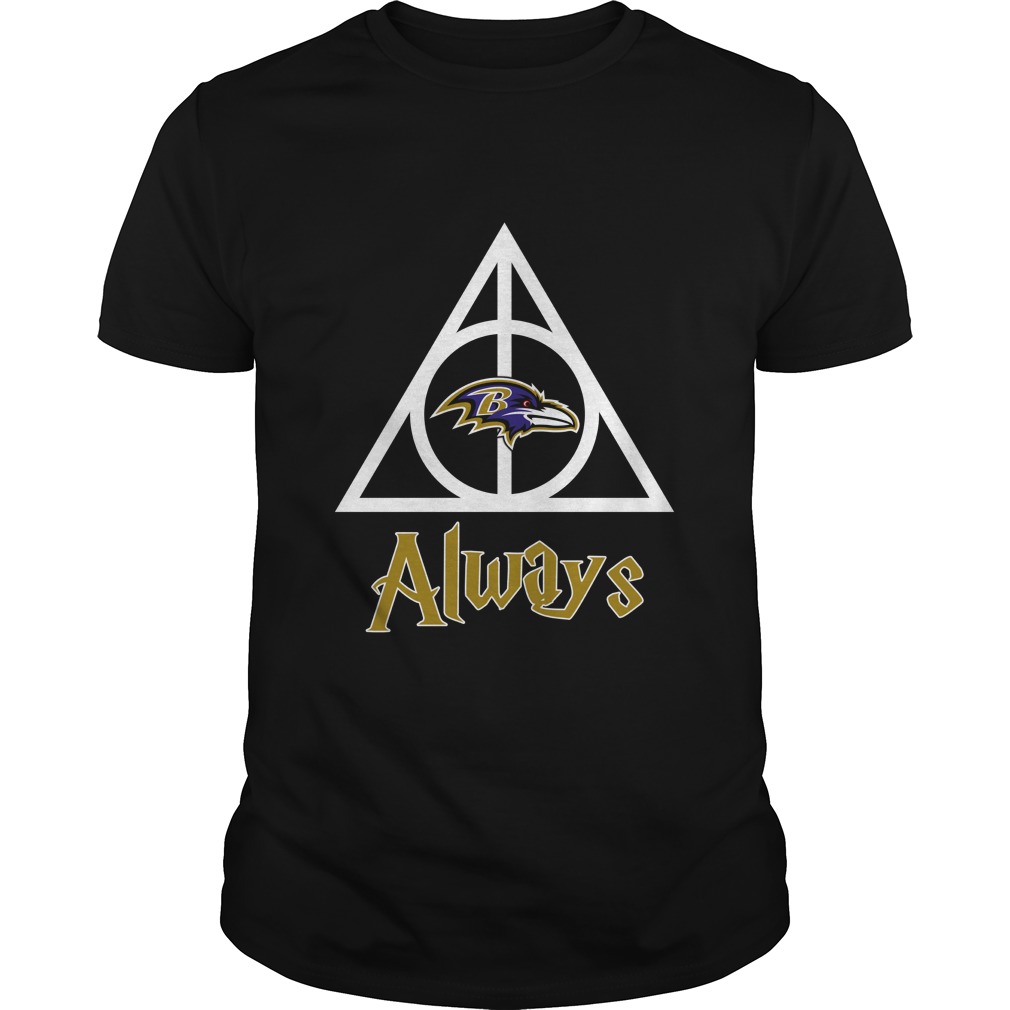 Nfl Baltimore Ravens Nfl Baltimore Ravens Deathly Hallows Always Harry Potter Hoodie Plus Size Up To 5xl