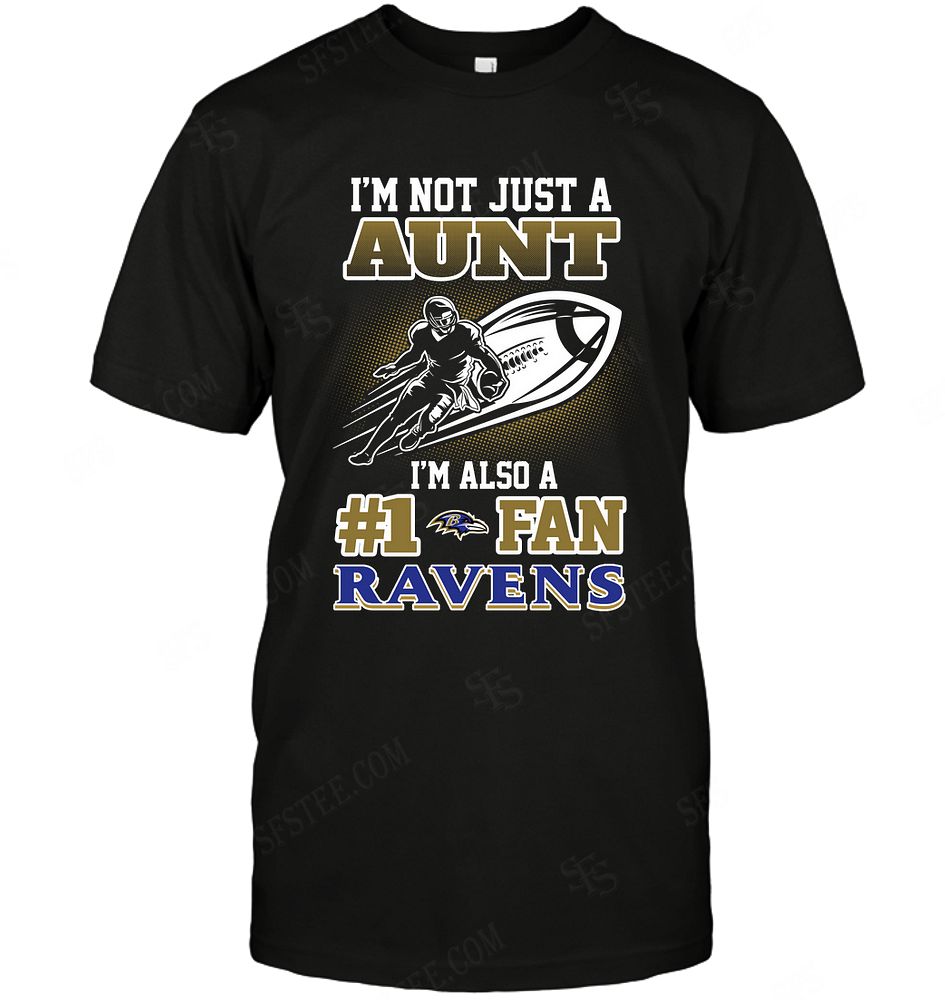 Nfl Baltimore Ravens Not Just Aunt Also A Fan Plus Size Up To 5xl