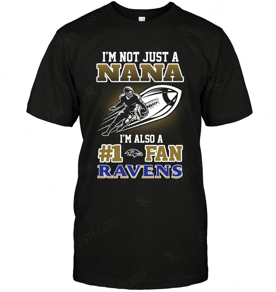 Nfl Baltimore Ravens Not Just Nana Also A Fan Shirt Plus Size Up To 5xl