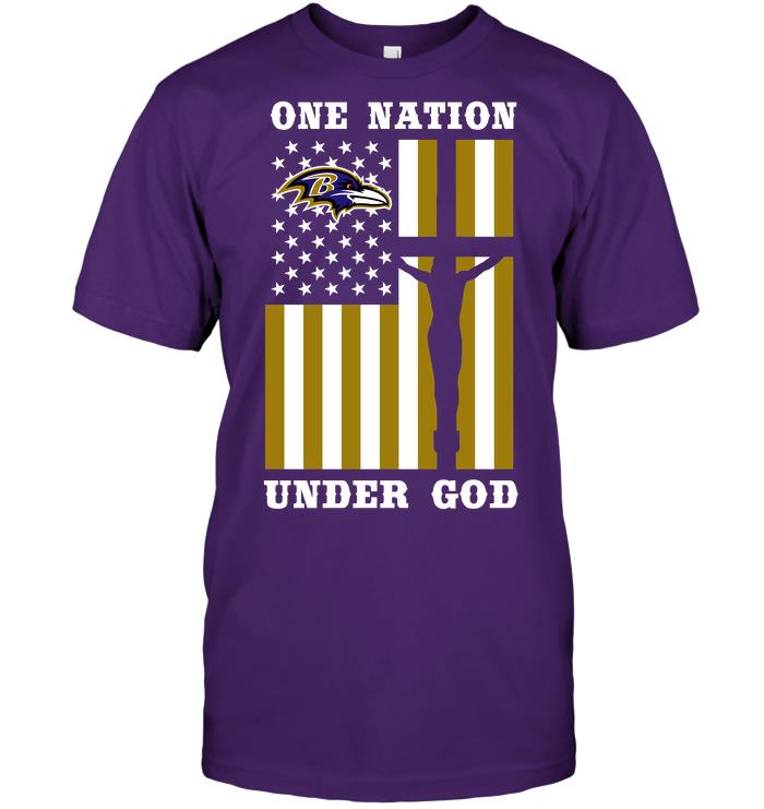 Nfl Baltimore Ravens – One Nation Under God Tank Top Plus Size Up To 5xl