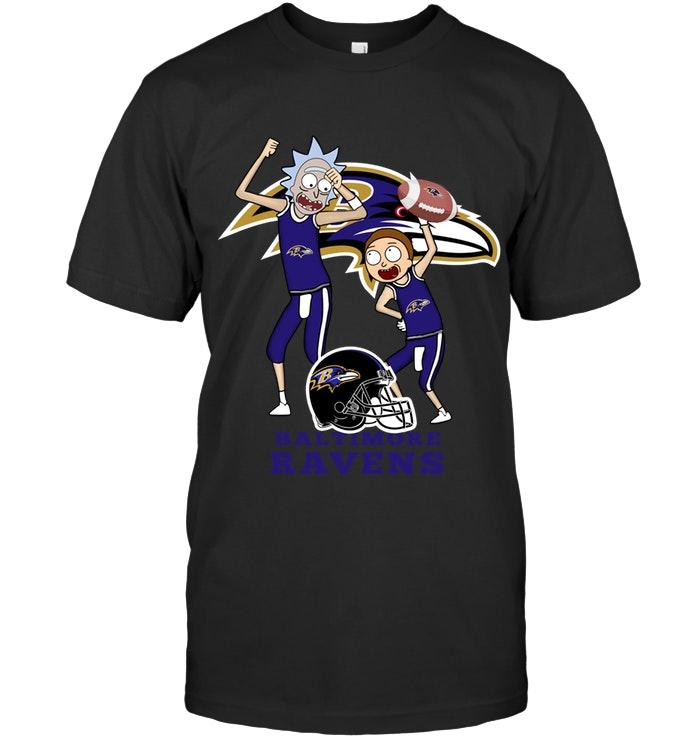 Nfl Baltimore Ravens Rick And Morty Fan Shirt Tank Top Size Up To 5xl