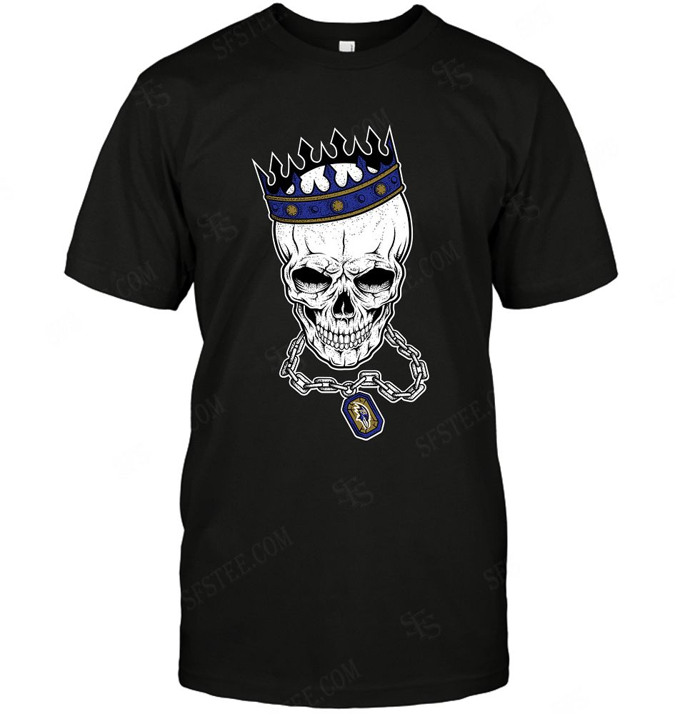 Nfl Baltimore Ravens Skull Rock With Crown Size Up To 5xl