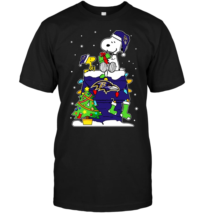 Nfl Baltimore Ravens Snoopy Woodstock Christmas Sweater Size Up To 5xl