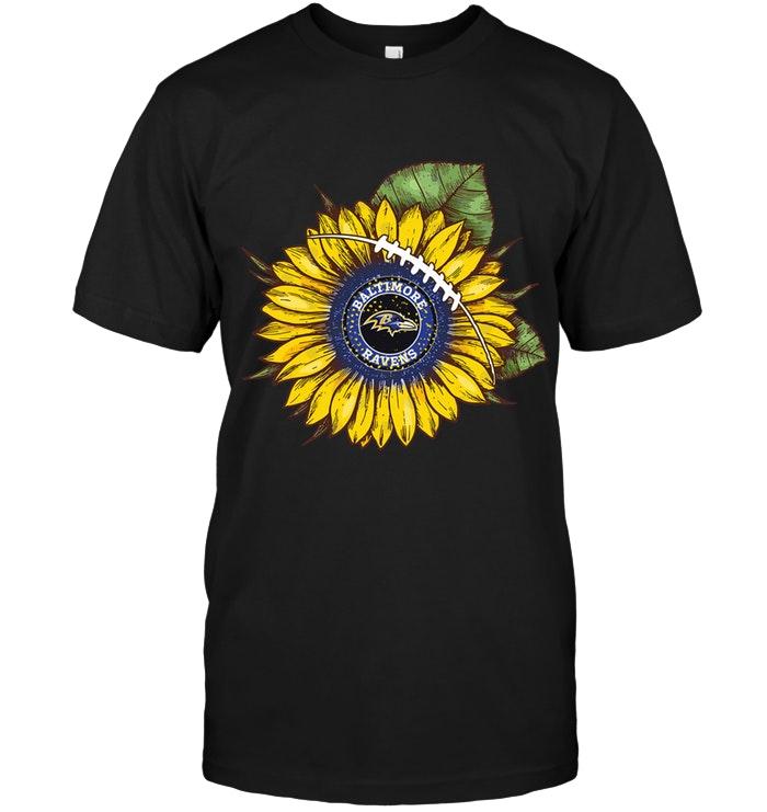 Nfl Baltimore Ravens Sunflower Baltimore Ravens Fan Shirt Size Up To 5xl