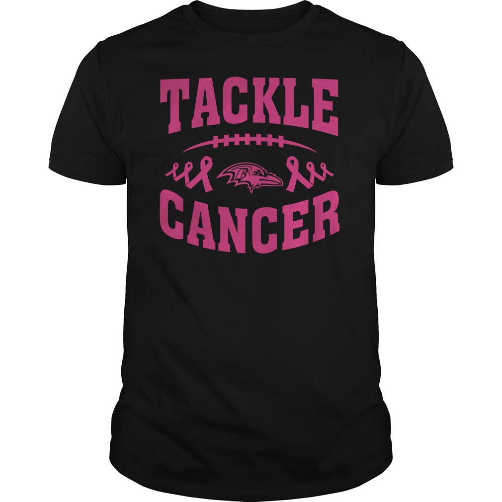 Nfl Baltimore Ravens Tackle Breast Cancer Tshirt Plus Size Up To 5xl