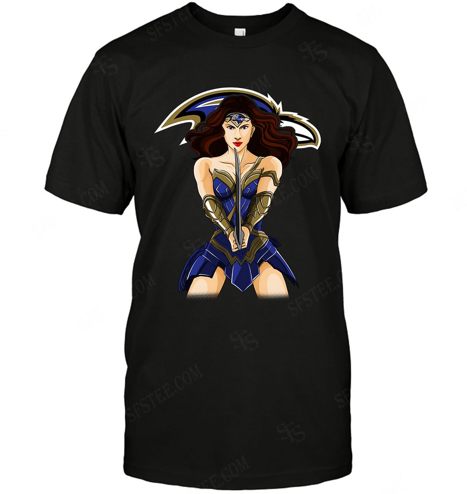 Nfl Baltimore Ravens Wonderwoman Dc Marvel Jersey Superhero Avenger Hoodie Plus Size Up To 5xl