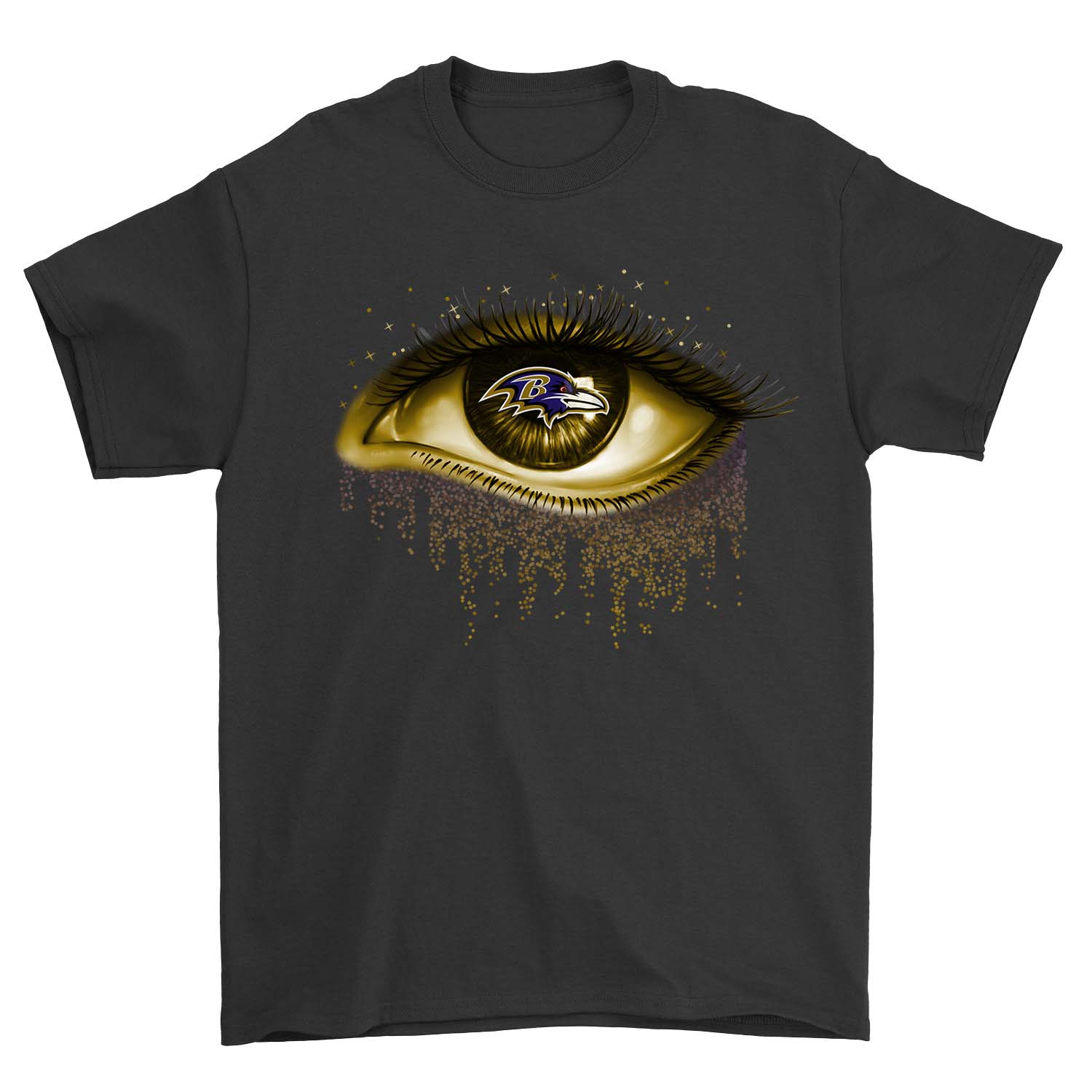 Nfl Baltimore Ravens Yellow Eye Baltimore Ravens Tshirt Plus Size Up To 5xl