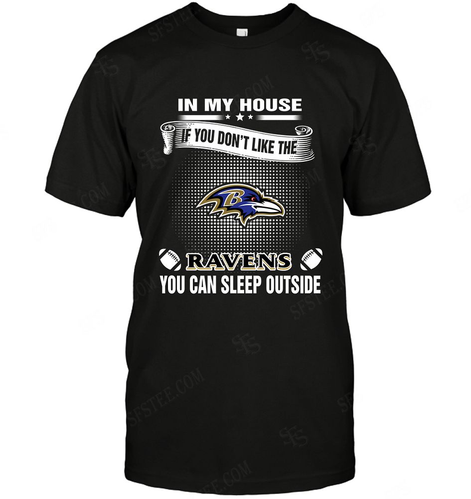 Nfl Baltimore Ravens You Can Sleep Outside Tshirt Plus Size Up To 5xl