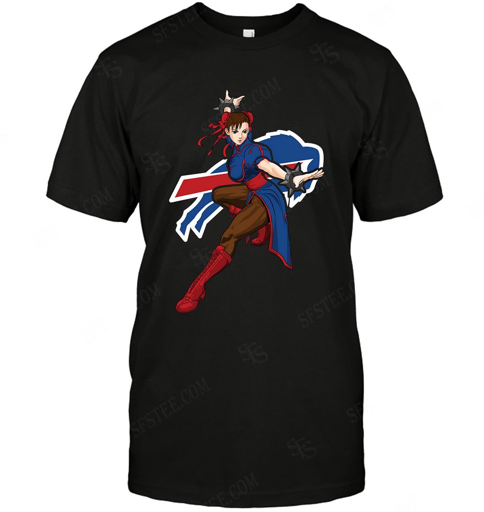 Nfl Buffalo Bills Chun Li Nintendo Street Fighter Shirt Size Up To 5xl