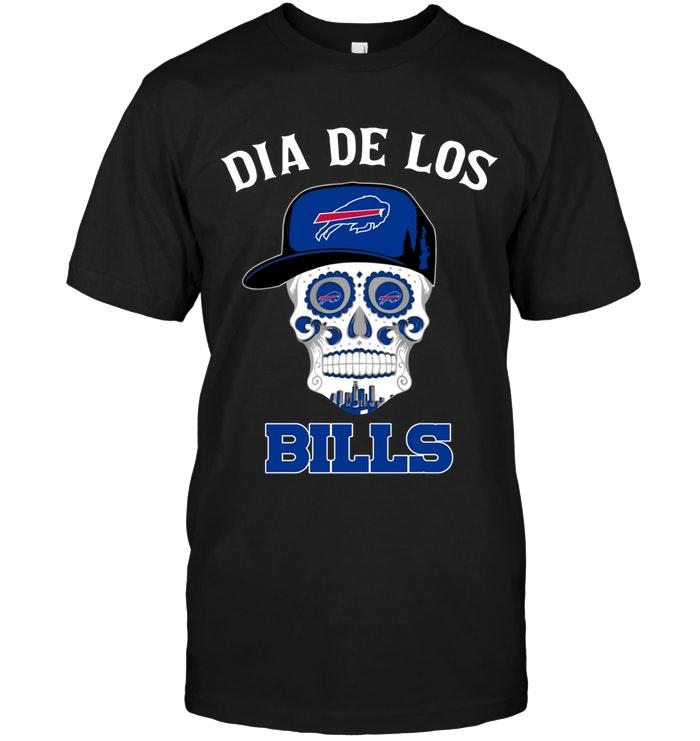 Nfl Buffalo Bills Dia De Los Buffalo Bills Sugar Skull Poco Loco Shirt Long Sleeve Size Up To 5xl