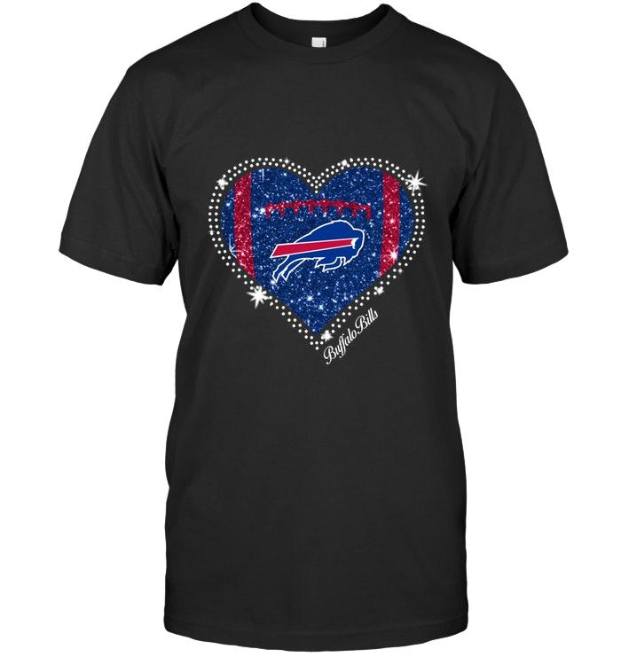 Nfl Buffalo Bills Heart Glitter Pattern Fan Simpson Shirt Sweater Size Up To 5xl