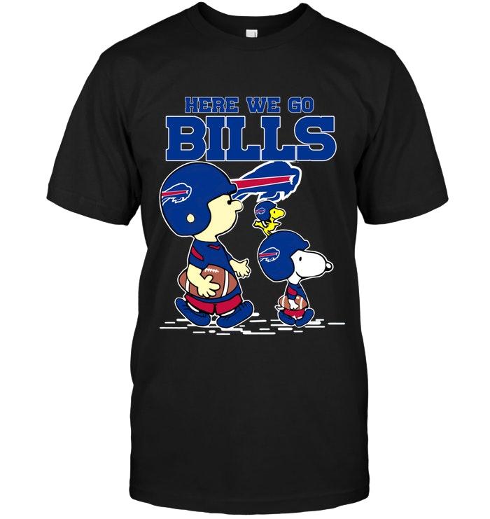 Nfl Buffalo Bills Here We Go Buffalo Bills Snoopy Shirt Tshirt Plus Size Up To 5xl