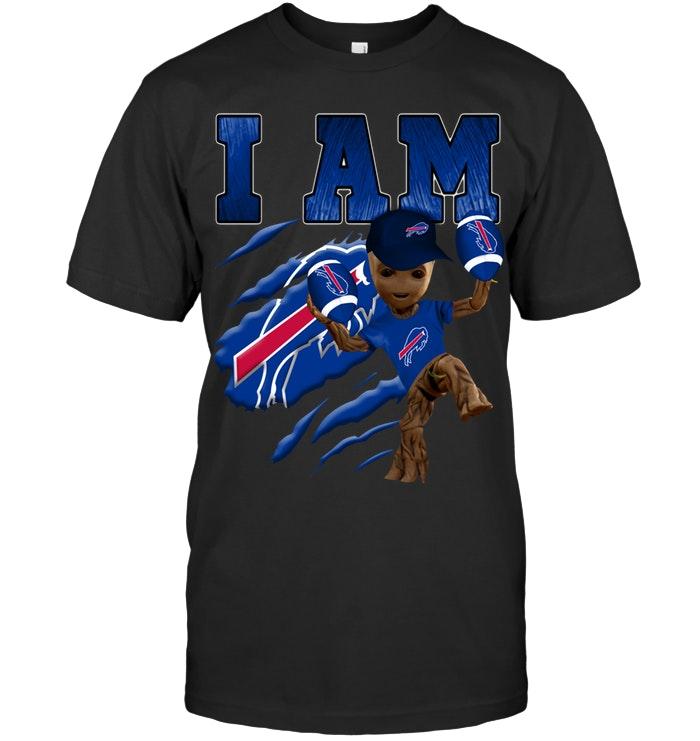 Nfl Buffalo Bills I Am Groot Loves Buffalo Bills Fan T Shirt Shirt Plus Size Up To 5xl