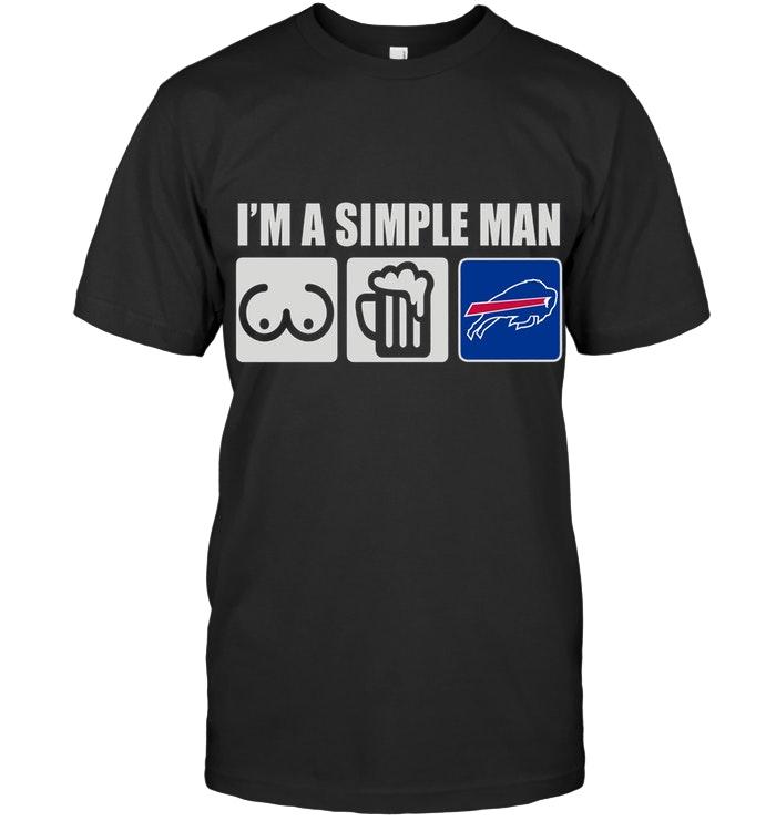 Nfl Buffalo Bills Im Simple Man Loves Bobs Beer Buffalo Bills Fan Shirt Tshirt Size Up To 5xl