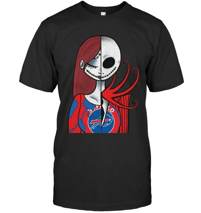 Nfl Buffalo Bills Jack Skellington Sally Halloween Fan Simpson Shirt Tank Top Plus Size Up To 5xl