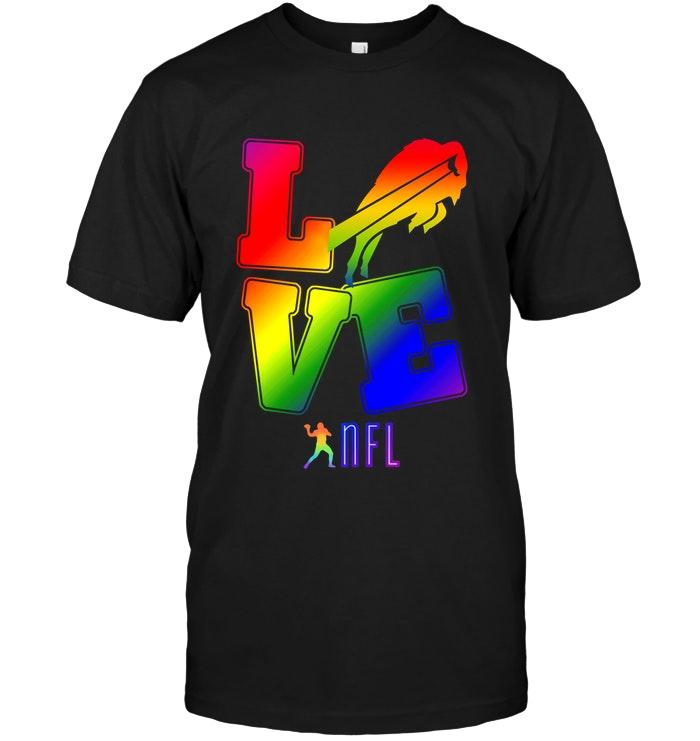 Nfl Buffalo Bills Love Buffalo Bills Lgbt Nfl Shirt Hoodie Size Up To 5xl