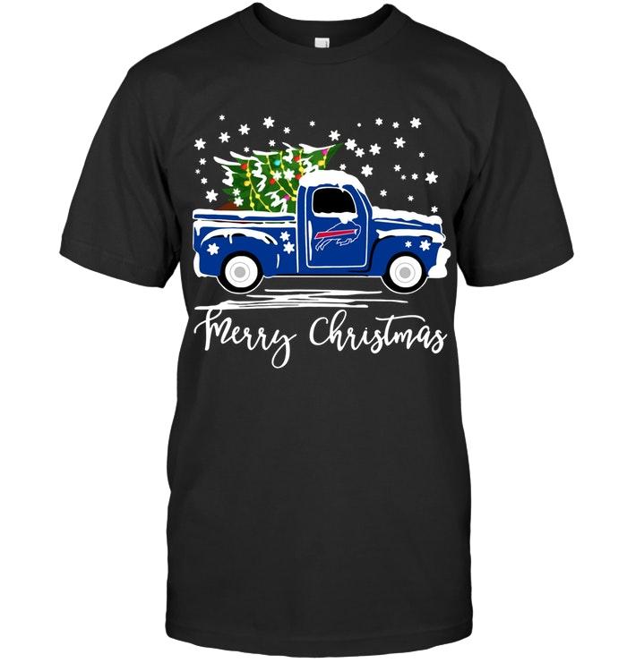 Nfl Buffalo Bills Merry Christmas Christmas Tree Truck T Shirt Size Up To 5xl