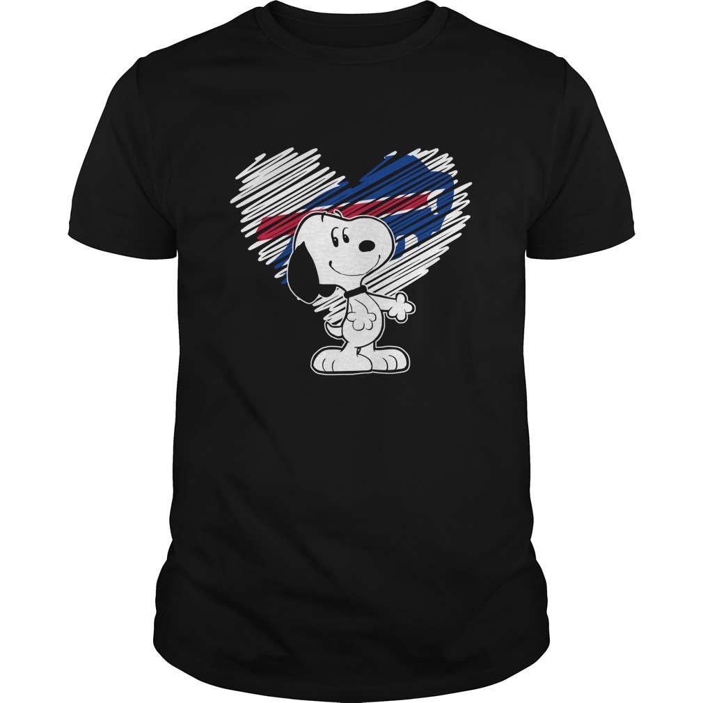 Nfl Buffalo Bills Nfl Buffalo Bills Snoopy In My Heart Football Long Sleeve Plus Size Up To 5xl