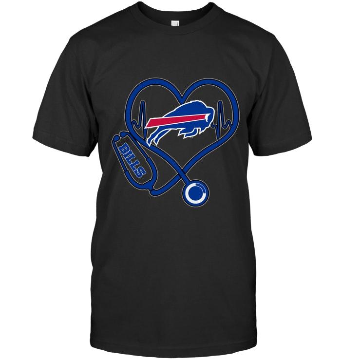 Nfl Buffalo Bills Nurse Scope Love Heartbeat Shirt Hoodie Plus Size Up To 5xl