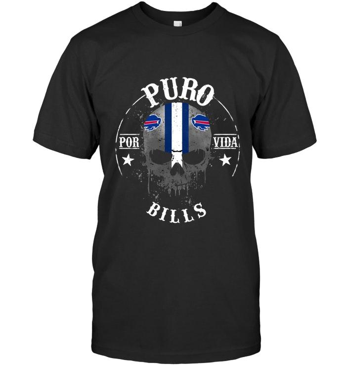 Nfl Buffalo Bills Puro Buffalo Bills Por Vida Fan Shirt Size Up To 5xl