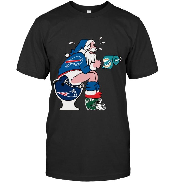 Nfl Buffalo Bills Santa Toilet Christmas Shirt Tshirt Size Up To 5xl