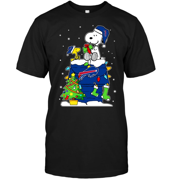 Nfl Buffalo Bills Snoopy Woodstock Christmas Tshirt Plus Size Up To 5xl